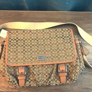 Coach Side Saddle Book Bag